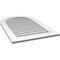 Ekena Millwork Round Top Surface Mount PVC Gable Vent: Non-Functional, w/ 3-1/2"W x 1"P Standard Frame, 26"W x 42"H GVPRT26X4201SN - alternate 2